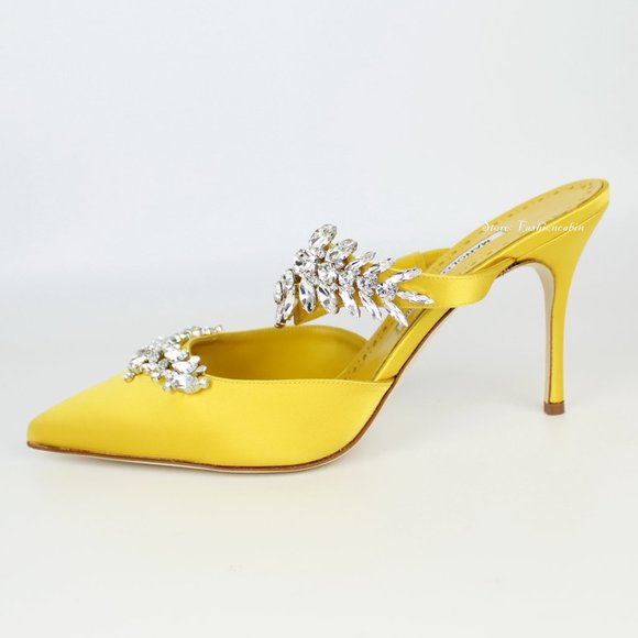 NEW MANOLO BLAHNIK Lurum Mules - Picture 4 of 15